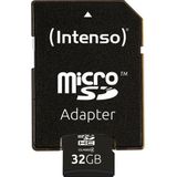 Intenso »microSDHC Class 4 + SD-Adapter« geheugenkaart