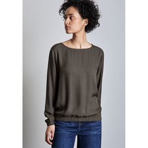 STREET ONE Blouse met lange mouwen met elastische zoom