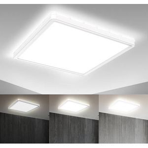 B.K.Licht Led-plafondlamp BK_DP1311 LED paneelplafondlamp, dimbaar, indirect licht (1 stuk)