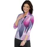 Classic poloshirt met grafisch gedessineerd motief