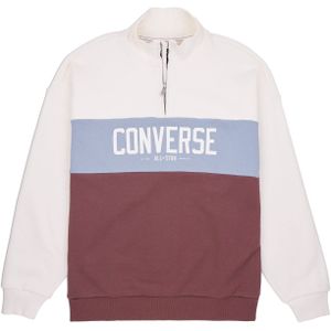 Converse Sweatshirt WOMEN'S CONVERSE HALF-ZIP COLORBLOCKED PULLOVER (1-delig)