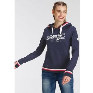 KangaROOS Hoodie met groot logo en contrasterende strepen