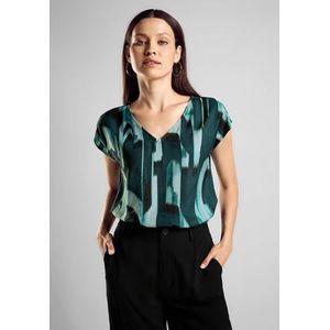 STREET ONE Blouse met korte mouwen met print all-over