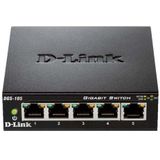 D-Link neon-rood/neon-blauw »DGS-105 5-Port Layer2 Gigabit Switch«
