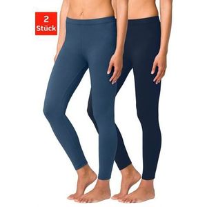 vivance active Legging met rubberen tailleband, loungewear (2-delig, Set van 2)