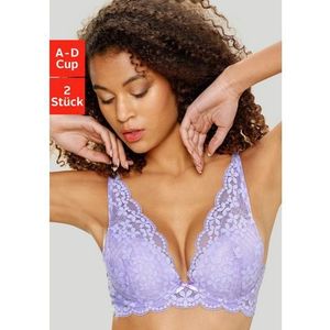 Petite fleur Push-up-bh in high apex-belijning, dessous (Set van 2)