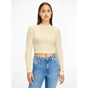 Calvin Klein Shirt met lange mouwen VELVET RIB LONG SLEEVE TOP