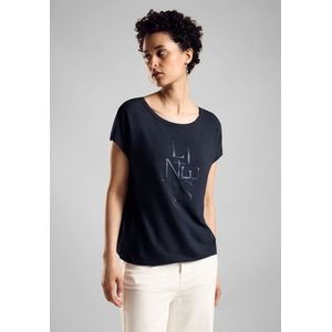 STREET ONE Shirttop met glitteropschrift