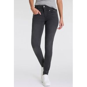 Herrlicher Skinny fit jeans Sharp Slim Reused Denim Black met decoratieve ring aan de riemlus