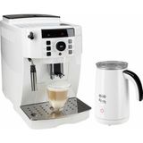 Delonghi volautomatisch koffiezetapparaat ECAM 21.118.W, met melkopschuimer, wit