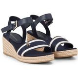 Tommy Hilfiger Sleehaksandaaltjes WEBBING WEDGE SANDAL