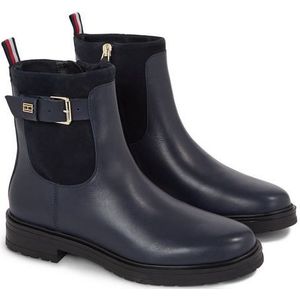 Tommy Hilfiger Laarsjes BELT BOOTIE MATERIAL MIX