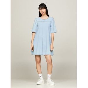 Tommy Jeans Curve Blousejurk TJW CHAMBRAY A-LINE SS DRESS EXT