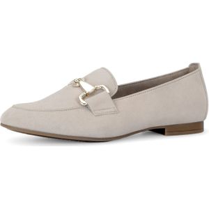 Gabor - Loafers - Beige - Suède - Gouden Paardenbit Detail