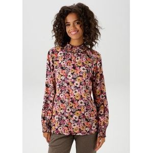 Aniston CASUAL Blouse zonder sluiting met romantische, kleurrijke bloemen bedrukt - nieuwe collectie