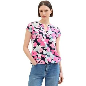 Tom Tailor Gedessineerde blouse met plooistelling achter