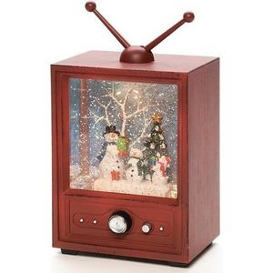 KONSTSMIDE Led lantaarn Tv met 3 sneeuwpoppen, kerstversiering (1 stuk)
