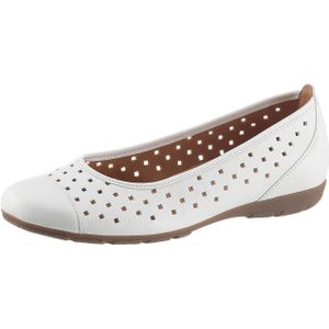 Gabor - Ballerina's - Wit - Suède