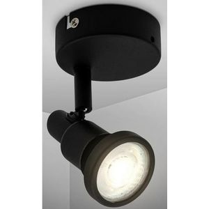 B.K.Licht Plafondspotje BK_DS1548 Badkamer wandlamp, draaibaar, IP44, incl. GU10 lamp (1 stuk)