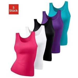 Petite fleur Hemd van zachte dubbelrib-kwaliteit, tanktop, onderhemd (Set van 5)