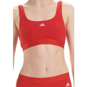 adidas Sportswear Bustier "Smart Cotton" met verbeterd ademend vermogen, cut-outs op de rug