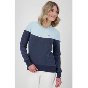 Alife & Kickin Sweatshirt DarleenAK meerkleurige crewneck-sweater met contrastdetails
