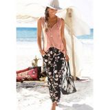 Lascana Strandbroek met all-over bloemenprint en zakken, elastisch, losse pasvorm