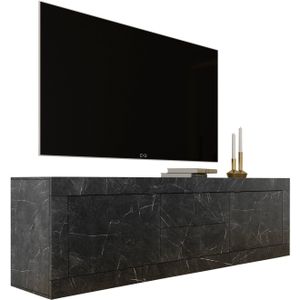INOSIGN Tv-meubel Basis breedte 210 cm, TV-meubel 2 deuren, 2 lades, TV-kast Metalen handgreep, moderne frame-uitstraling, veel opbergruimte, kleurkeuze
