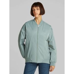 Calvin Klein Bomberjack LONG BOMBER met logo-opdruk, tailleafsluiting versmald door elastiek