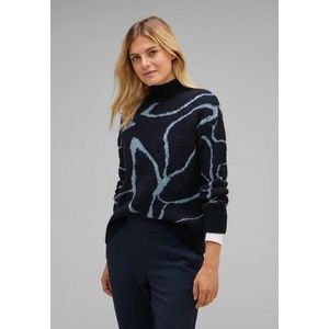 STREET ONE Gebreide trui Boucle Dessin Sweater