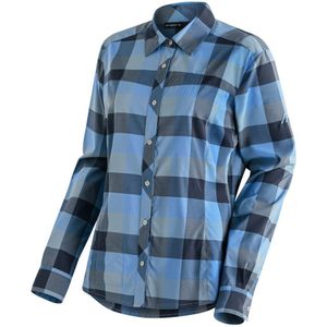 Maier Sports Outdoorblouse Kendra L/S W Dames lange mouwen blouse, onderhoudsvriendelijke geruite blouse