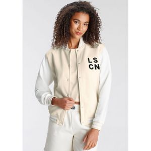 LSCN by LASCANA Sweatvest in college stijl, loungeanzug