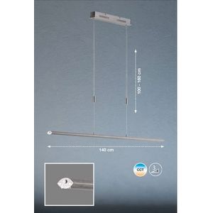 Honsel Leuchten Led-hanglamp Beat TW