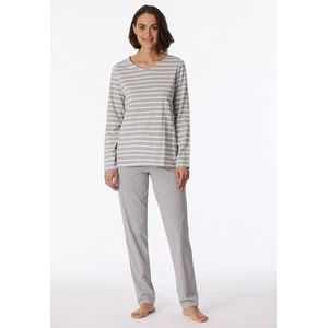 Schiesser Pyjama "Casual Essentials" met strepen en v-hals (2-delig)