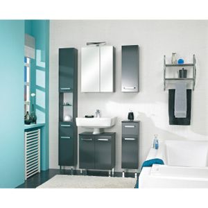 Saphir Badmeubelset Quickset 311 5-delig, wastafelonderkast en LED-spiegelkast incl. deurdemper, badkamer set zonder wastafel, badkamer kast (set, 5 stuks)