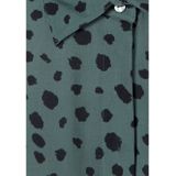 Lascana Gedessineerde jurk met stippenprint en asymmetrische zoom, overhemdjurk, midijurk