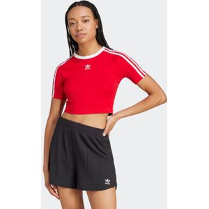 adidas Originals T-shirt 3 S BABY TEE Cropped drie-strepen shirt