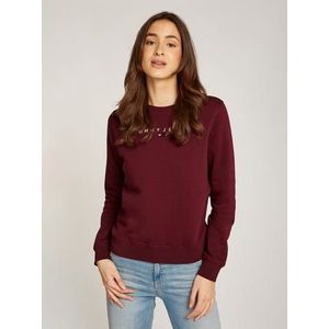 Tommy Jeans Curve Sweatshirt TJW REG LINEAR CREW EXT in grote maten met logo-opschrift