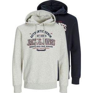 Jack & Jones Hoodie JJELOGO SWEAT HOOD 2 COL 24/25 2PK MP (set, 2-delig)