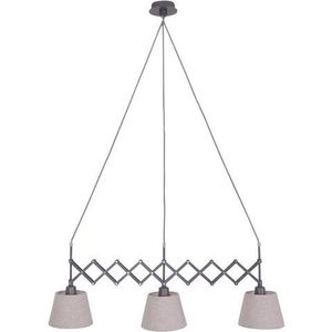 näve Hanglamp Adrienne w: 52-86 cm nature 3x e27 max. 40 w,materiaal: ijzer, pvc kunststof