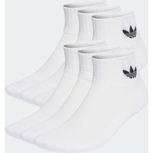 adidas Originals Sportsokken MID ANKLE SCK 6 Enkelhoge sokken in trefoil stijl, 6-pack (6 paar)
