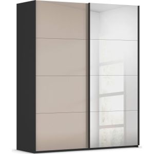 rauch Schuifdeurkast Kledingkast Kast Garderobe Slaapkamerkast SCALE-FYRA edel vierdelige deuren spiegel/glas-mix veel kleuren made in germany