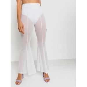 LSCN by LASCANA Stretchbroek gemaakt van transparant mesh