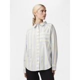 Y.A.S Gestreepte Blouse YASMONDAY Lichtblauw/Wit