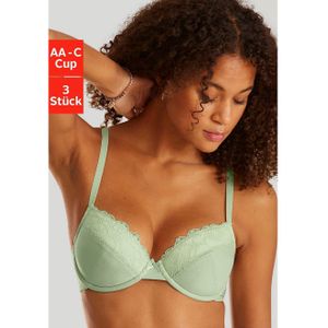 Petite fleur Push-up-bh PETITE FLEUR push-up-bh met beugel in aantrekkelijke multipack, lingerie (3-delig, Set van 3)