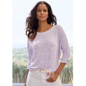 Lascana Shirt met 3/4 mouwen Met modieus zebra-patroon