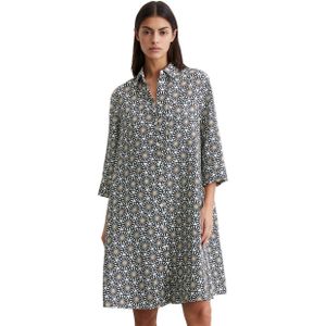 Marc O'Polo Jurk met overhemdkraag met printmotief