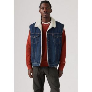 Levi's Jeansgilet SLEEVELESS TYPE 3 SHERPA met lamswol-optiek binnenvoering