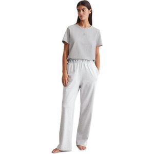 Marc O'Polo Loungebroek Heavy Jersey-Woven praktische insteekzakken, opgestikte achterzak