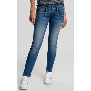Herrlicher Slim fit jeans PITCH SLIM ORGANIC Vintage-stijl met used effecten